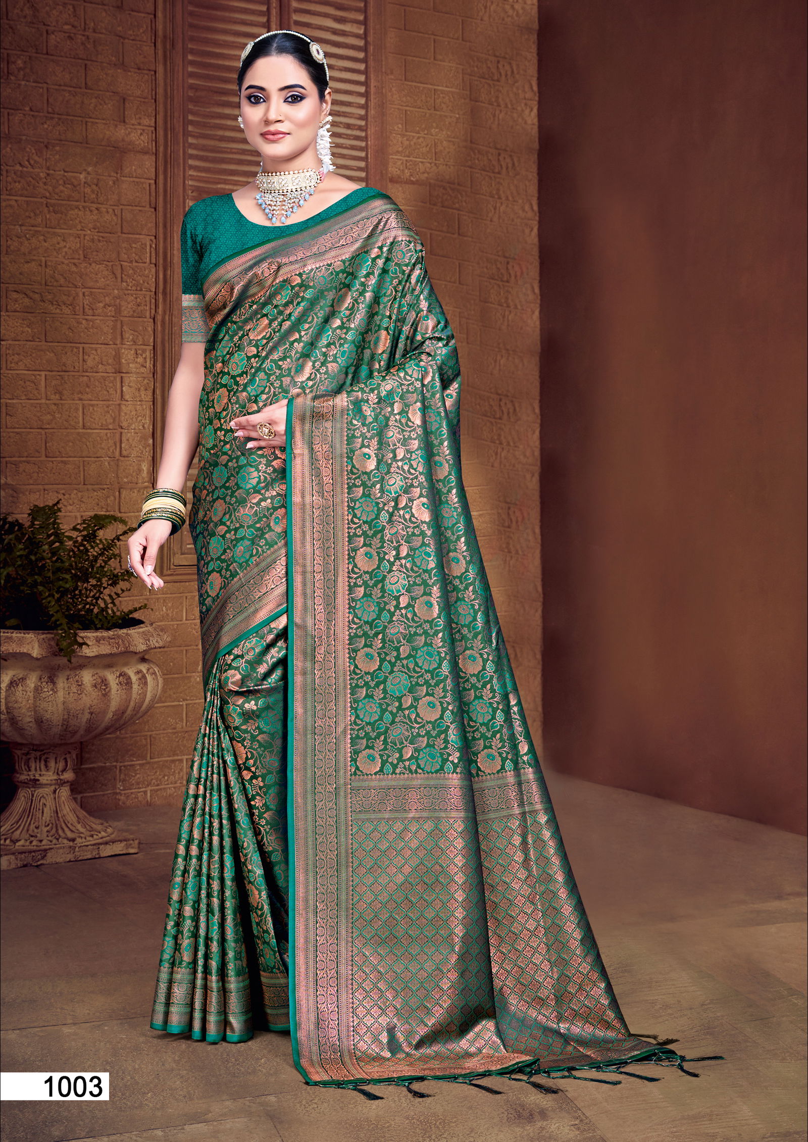 Rajwadi Vol 07 By Bunawat Wedding Wear Banarasi Silk Sarees Wholesale Price In Surat
